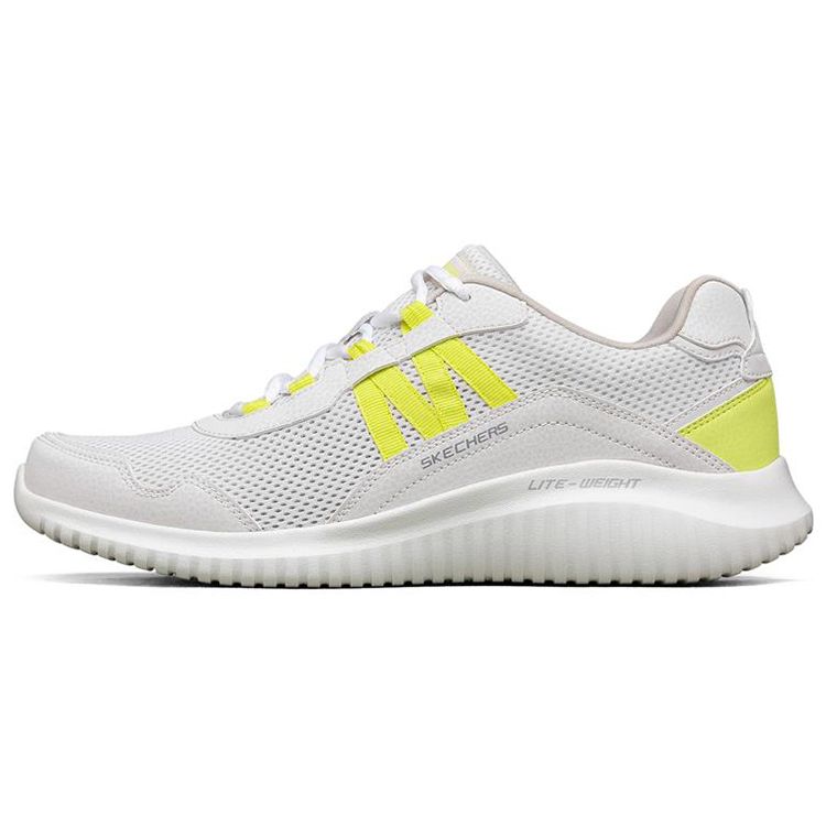 Skechers Flection Low Top Running Shoes Men sneakers Gray Yellow 8790094-LTGY 44