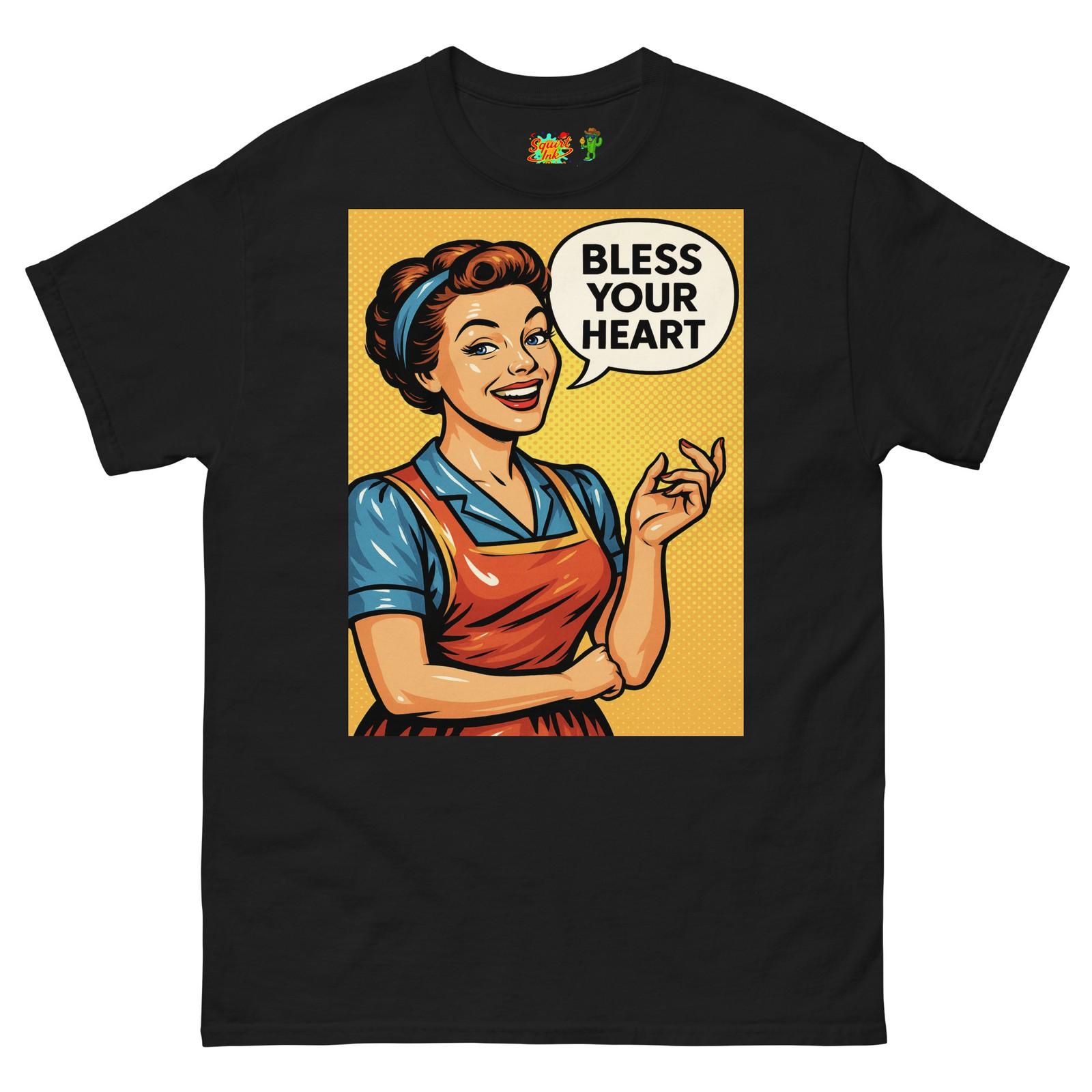 Southern Charm Pop Art Bless Your Heart Funny T Shirt Mens Womens Tees Top 2XL