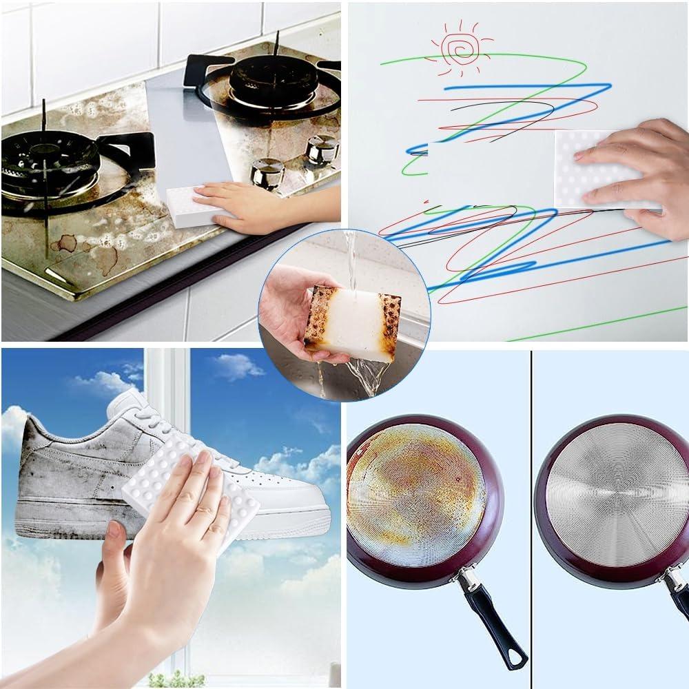 10Pcs Double Compressed Magic Sponge Eraser Multi-Function Cleaning Tools  Bathroom Office