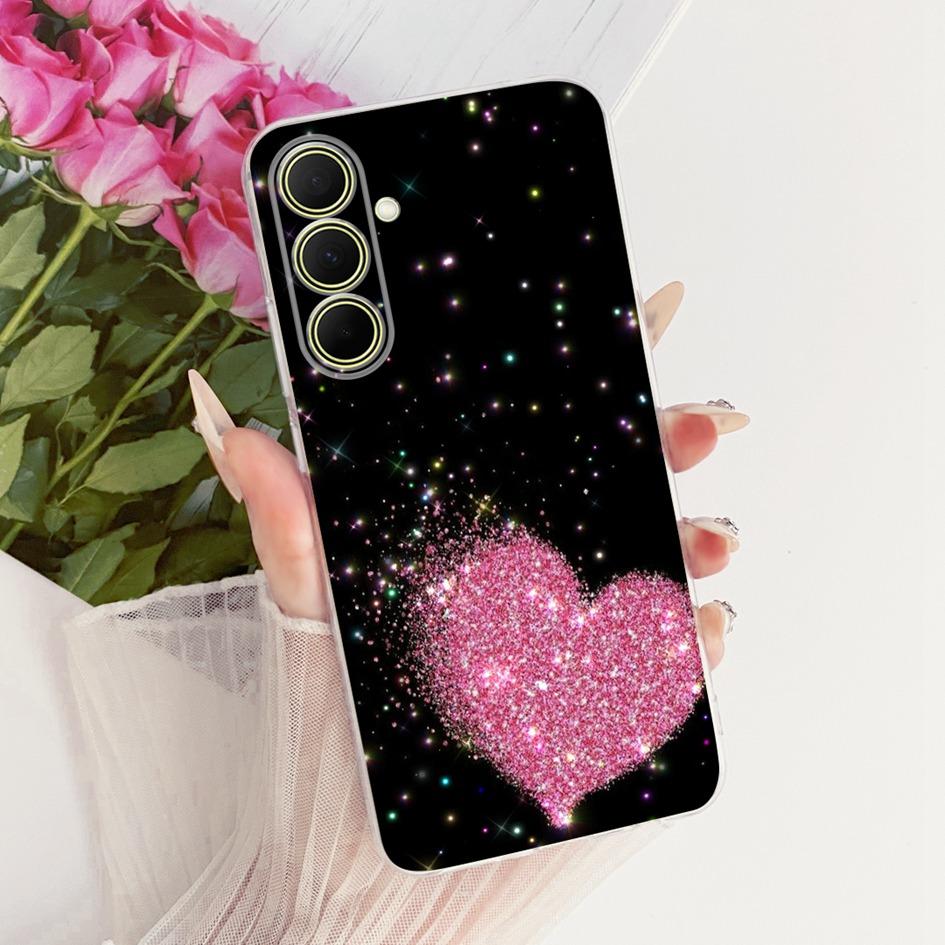 Hülle Für Samsung Galaxy A17 A37 A57 5G Cover Neue Stilvolle Blume Klare Weiche Silikon Handyhülle Für Samsung A 17 A 37 A 57 Stoßfänger