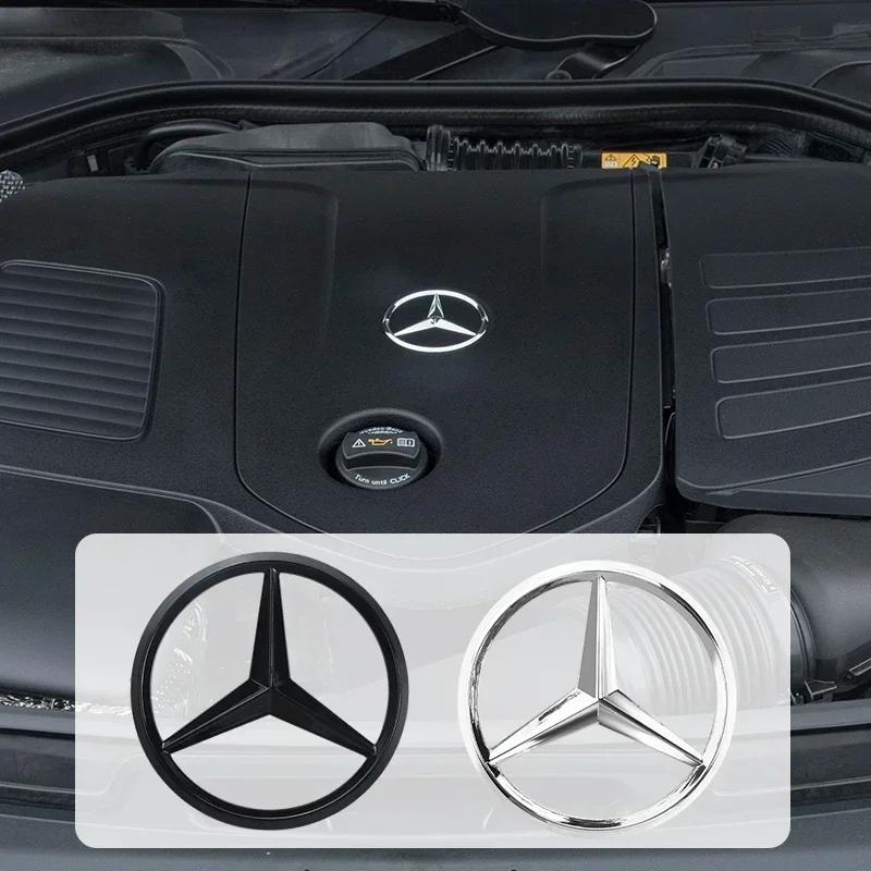 Automobile engine logo hood metal tag engine badge for Mercedes-Benz W220W221W117W166W176W177W204W212W253GLCLA GLC GLML