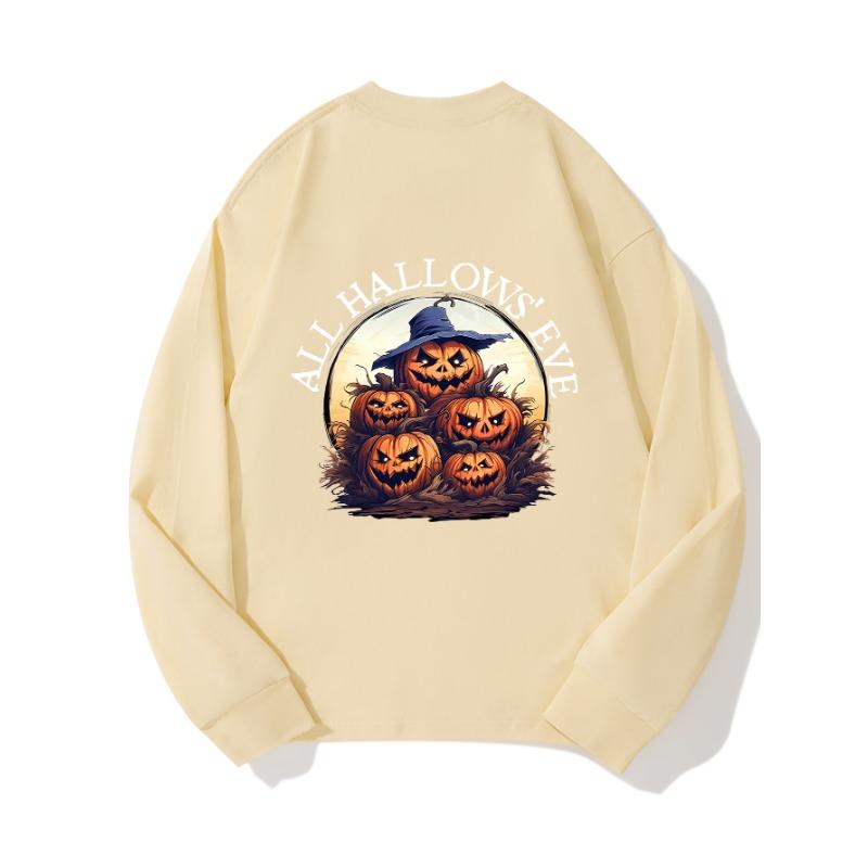 

Осенняя одежда Pumpkin, длинный рукав, чистый хлопок, новый мужской и женский топ, весенний внутренний слой, базовая рубашка, футболка с круглым вырезом и длинными рукавами XXL бежевый