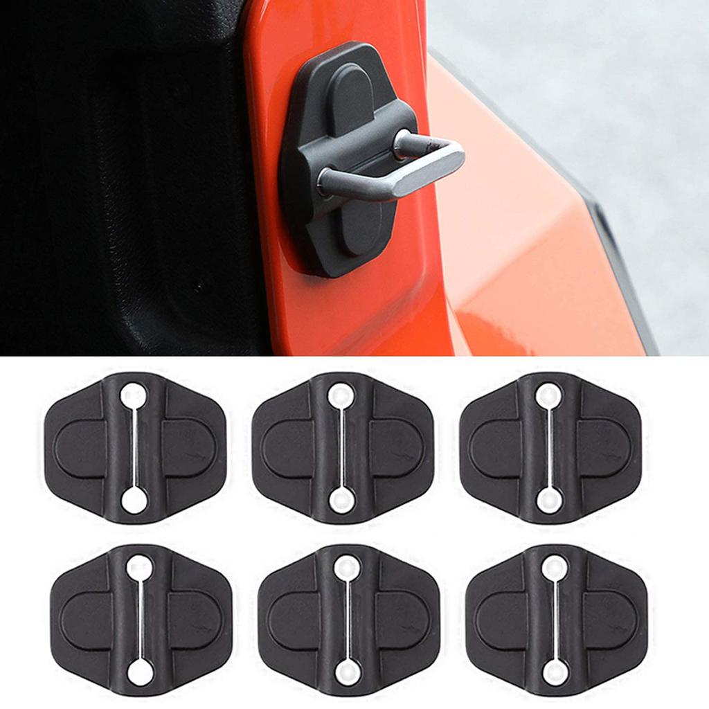 Car Door Lock Screw Protector Cover Decoration Limit Strap Hinges Footman Loop Bracket Cap For Jeep Wrangler JL Gladiator JT 18+