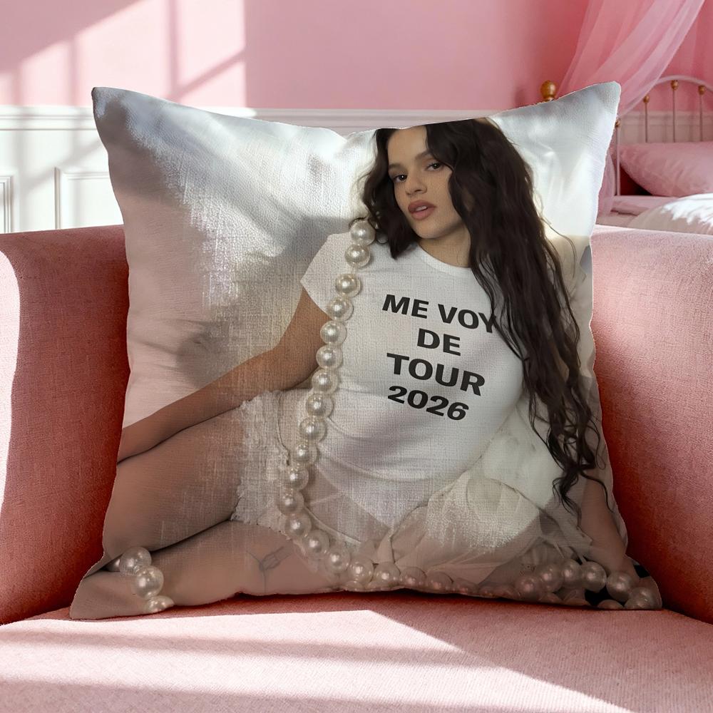 Singer R-Rosalia Cushion Cover Breathable Linen Pillowcase Summer Odorless Eco-Friendly Invisible Zipper Washable
