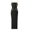 Lily Rose Depp 2019 Met Gala Metallic Chain Strap Gown For Evening Parties