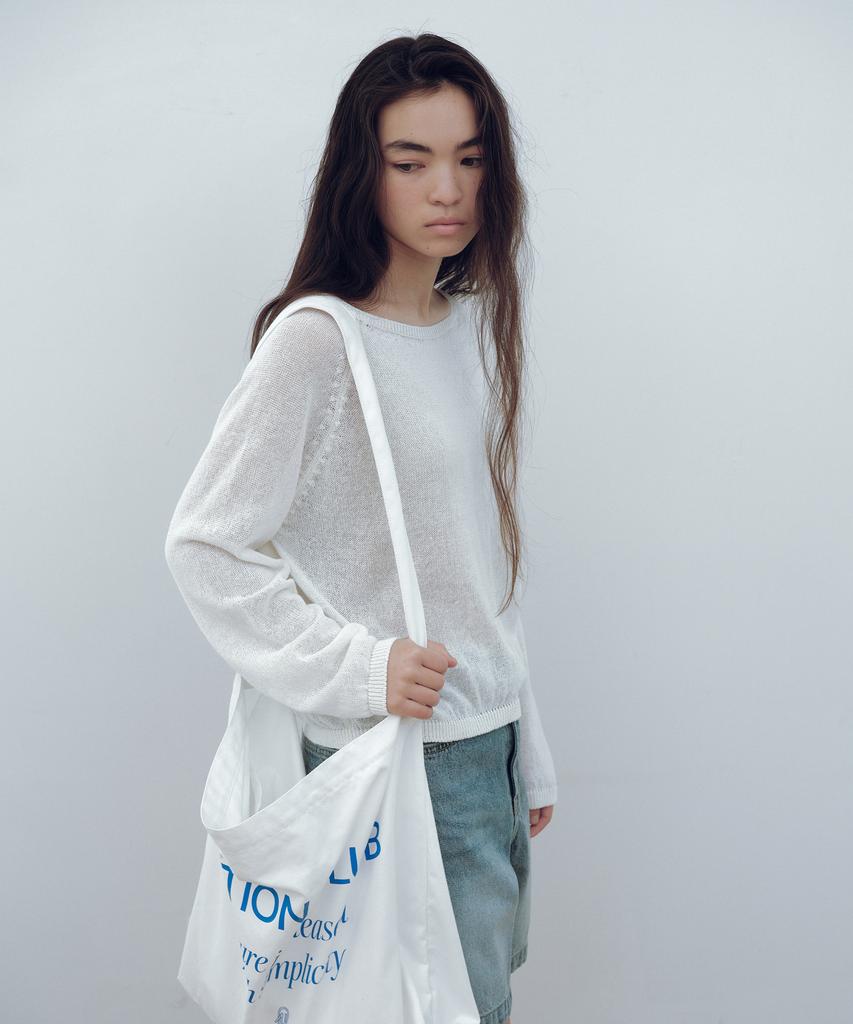 Yulago Loose Linen Boatneck Knit