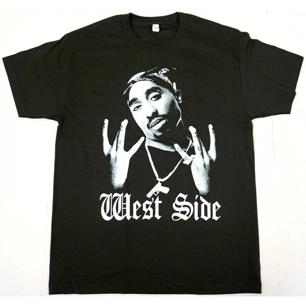 2Pac TUPAC SHAKUR West Side Rap Hip Hop Men Women Cotton Tshirt Luxury Brand Clothing Child Tee Boy Girl Tops Big Size Tops