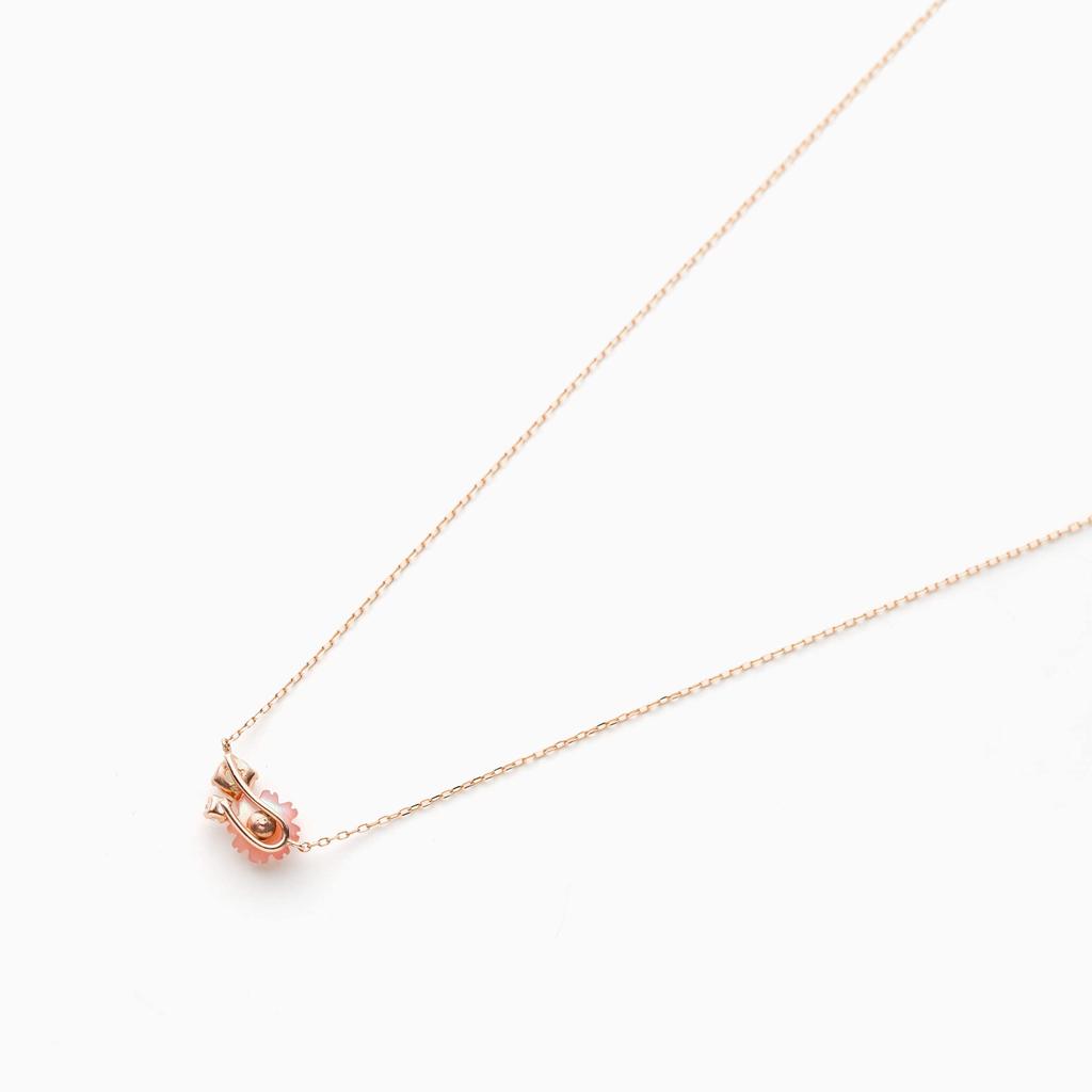 Bloom October Birth Flower Cosmos Necklace in 10K Pink Gold (0351-0994-0041-0000)