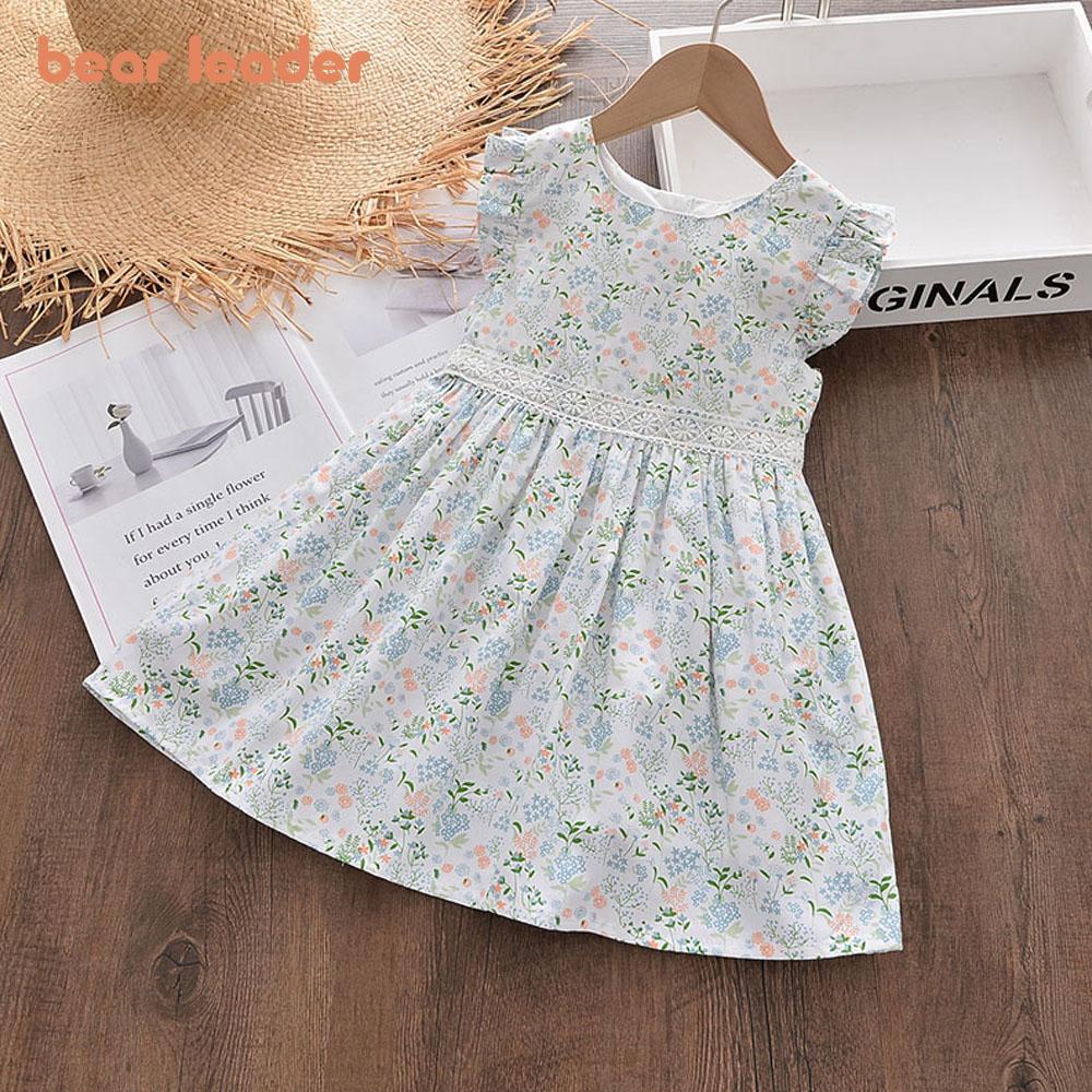 

Медведь Лидер Милые Цветы Девочки Платья 2022 Новая Детская Одежда Лето Цветочные Вестидос Хлопок Детская Одежда Милые Девочки Платье