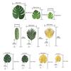 72Pcs Artificial Monstera Leaf Decoration Reaslitic Foliages For Wedding Home Party Decoration Vase Flower Arrangements
