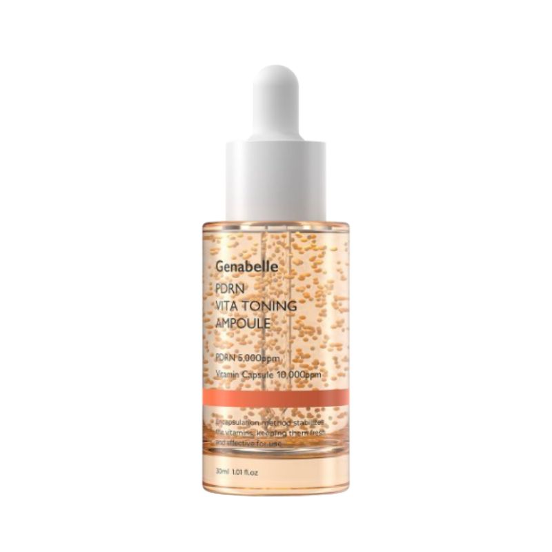[Genabelle] PDRN Vita Toning Ampoule 30ml – Salmon DNA Regeneration & Vitamin Brightening