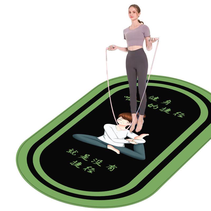 Dicke Cartoon-Yogamatte: Schallisolierung, Stoßdämpfung, Griffigkeit für Fitness & Übungen