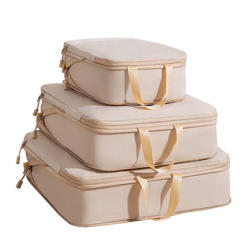 Neuer T400 Kompressions-Aufbewahrungsbeutel Dreiteiliges Set Reisekleidung Schuhe Aufbewahrungsbeutel Tragbare Gepäcktasche