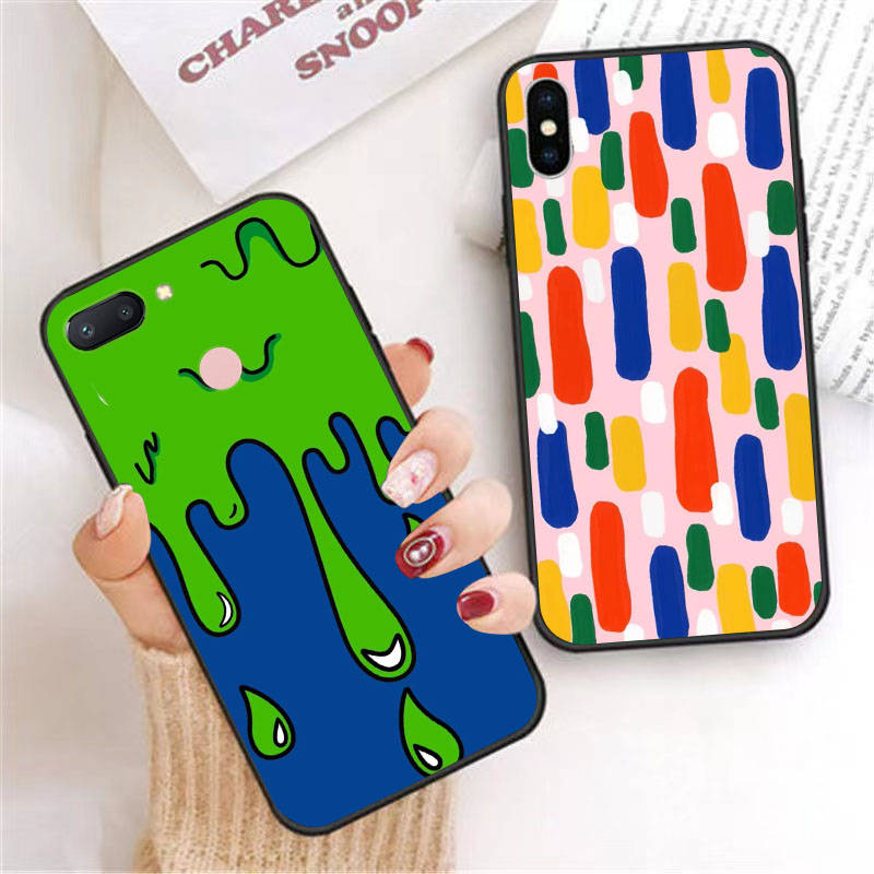DK-8 Art room Silicone Case For iPhone 15 14 Xiaomi POCO M6 F6 Redmi Note 13 12 13C 8 9 Samsung S24 S23 S22 S21 FE Pro Plus Ultra