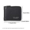 Solid Color Men's Wallet PU Leather Coin Purse Card Bag Business Card Holder  Daily