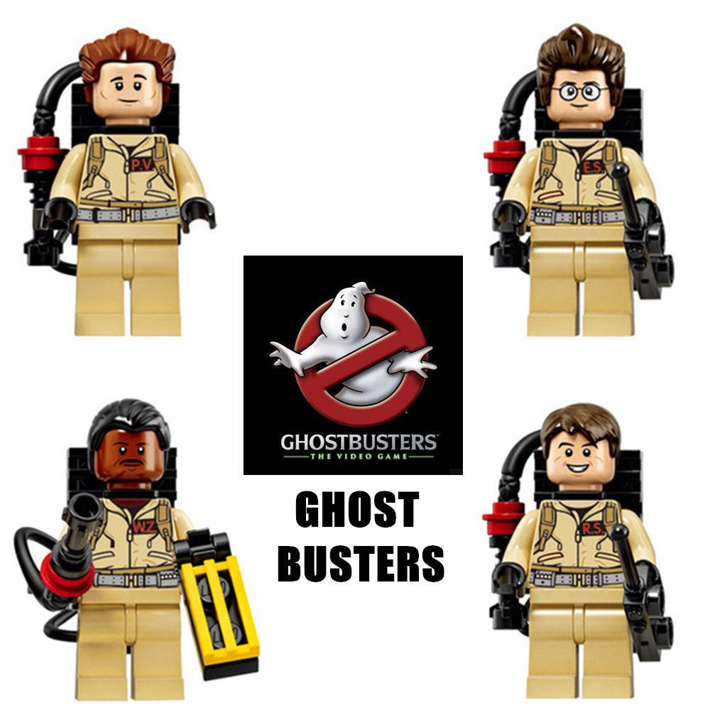 Ghostbusters Stay Puft Marshmallow Man Quality Building Block Figure Toy X108-111 Collectible Mini Figure Set