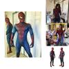 Het Verbazingwekkende Spider-man Pak Blauw&rood Spandex Bodysuit Voor Kinderen En Volwassenen