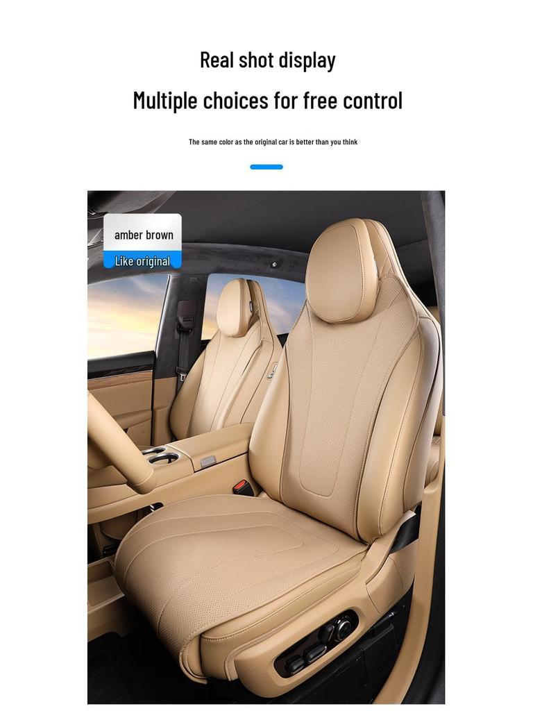 Zhiji R7 Universal Car Seat Cushion: Breathable, Ventilated, All-Season Cover.