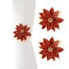 1Pc Napkin Rings Christmas Flowers Napkins Holder For Holiday Table Decoration Wholesale