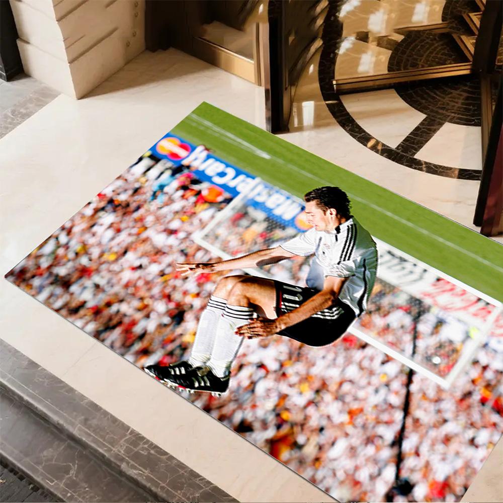 Dynamic Soccer Kick Floor Mat Suitable for Bedrooms Foyer Decorate room Entryway Anti-slip Rug Anime Office Decor Best for Christmas
