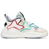 Anta Dominator Shock Absorbing Non-Slip Durable Mid-Top Sports Casual Shoes Women Sneakers White Blue Yellow 122038085S-3