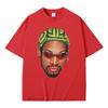 The Worm Dennis Rodman Head Graphic Tshirt Male Vintage Oversized Basketball Boys T Shirt Men's Hip Hop Fashion Street T-shirts