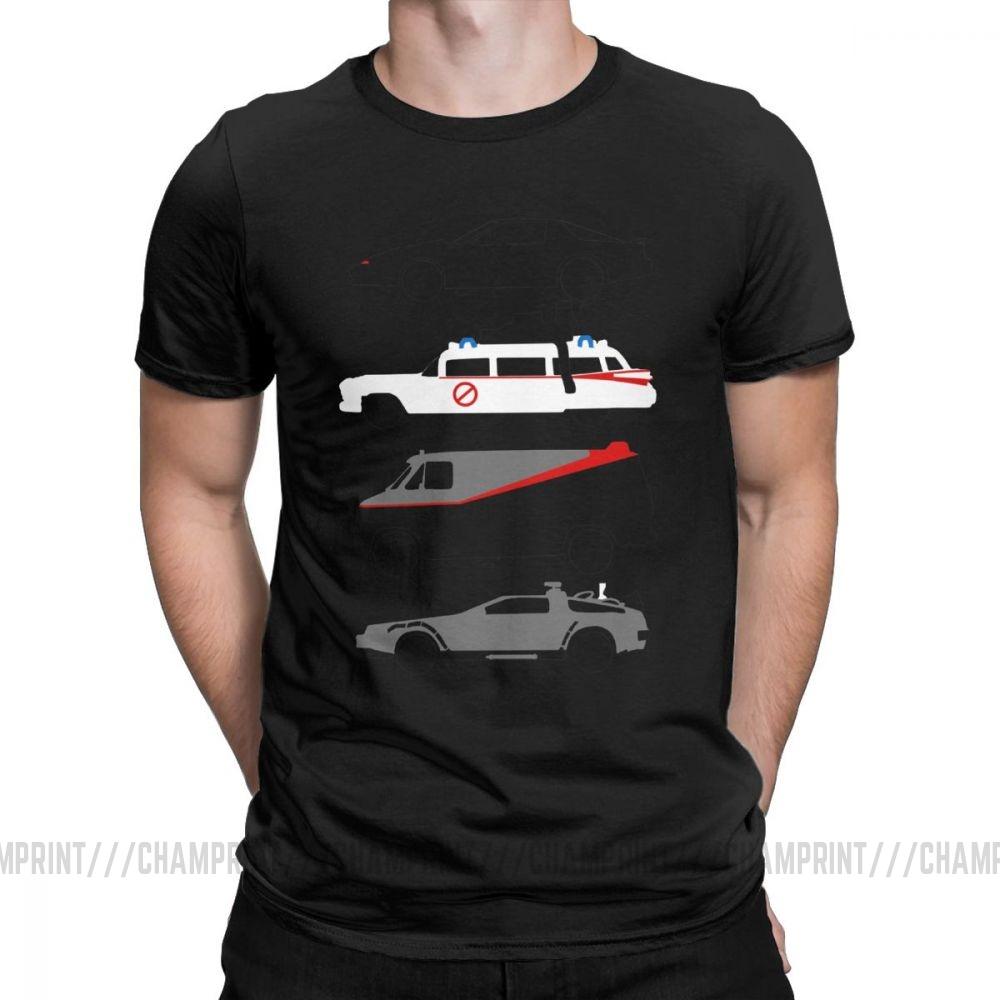 Knight Rider Kitt Ghostbustears Men T Shirts The Car's The Star Casual Tees Short Sleeve david hasselhoff Cotton 6XL Tops