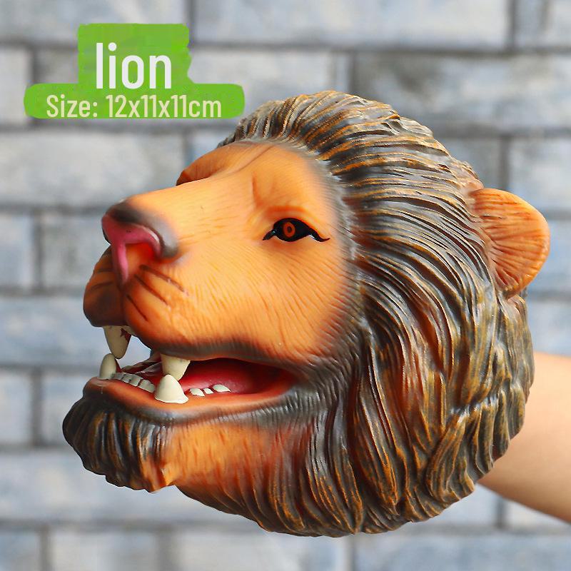 

Перчатки для кукол-динозавров: Мягкая резиновая игрушка-модель трицератопса и тираннозавра для детей