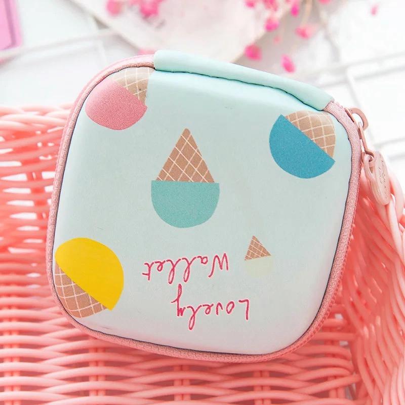 Cute Data Cable Headphone Storage Box Soft Headset Earbuds Storage Bag Cute Coin Purse Home Gift Travel Must-have Organizer