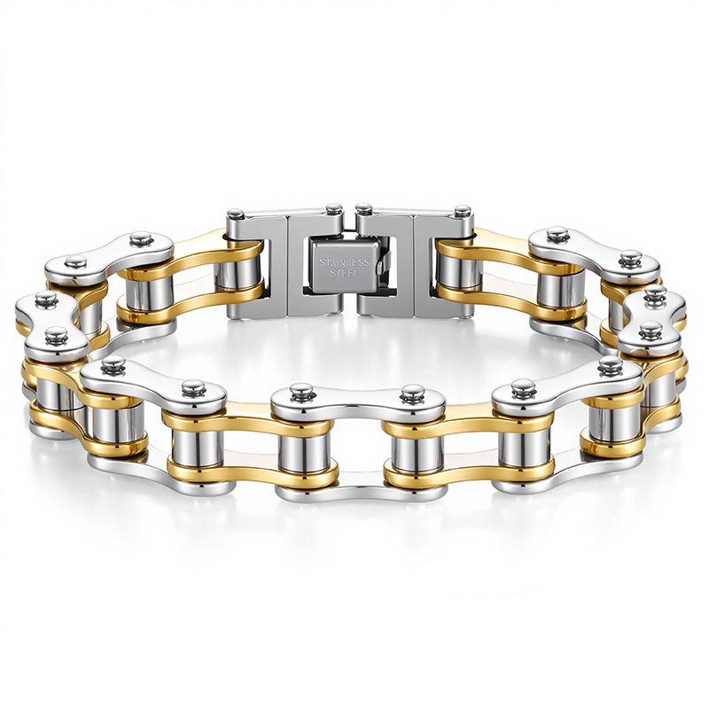 Men's Trendy Rock Personality Titanium Bicycle Bracelet