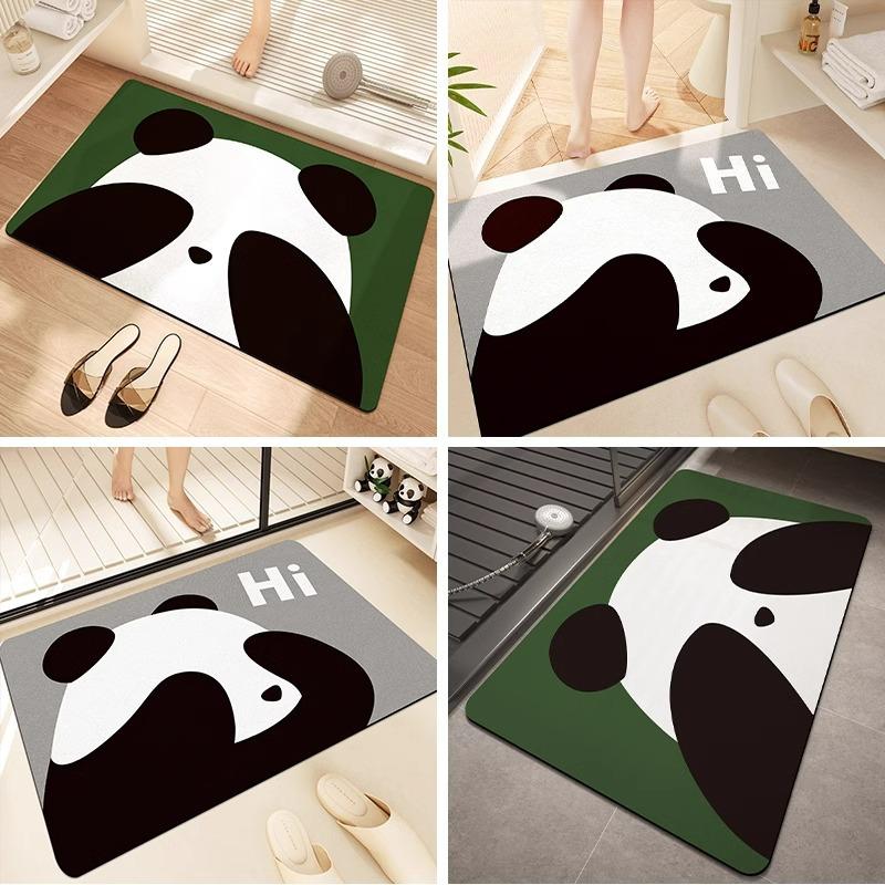 Bathroom Absorbent Floor Mats, Bathroom Door Mats, Diatom Mud Quick-drying Carpets, Household Toilet Bathroom Anti-slip Mats