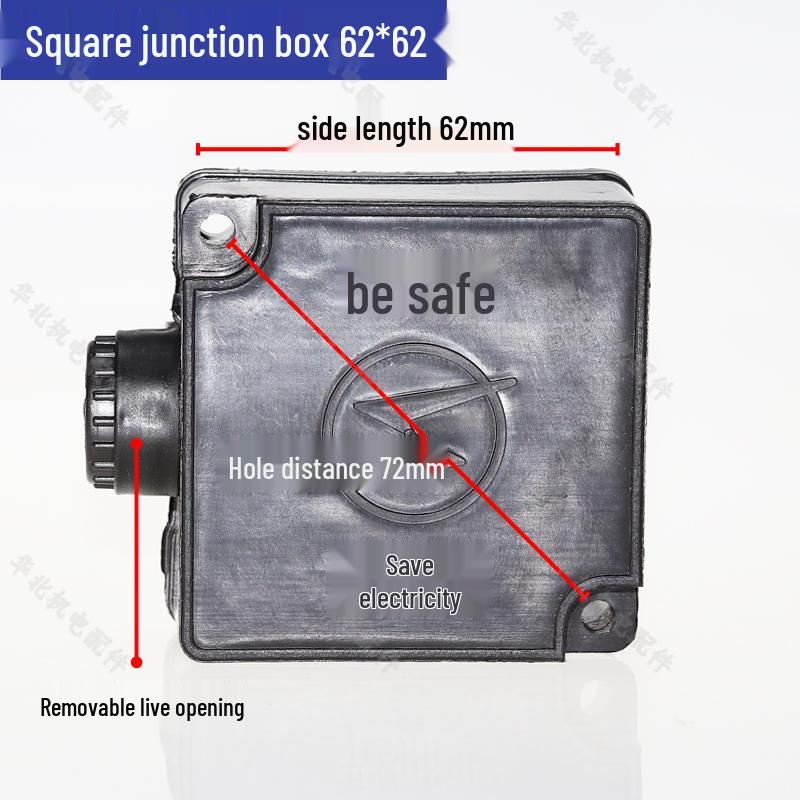 

Motor Capacitor Protective Shell: Double-Connected Plastic Box with Fixing Bracket and Terminal Posts