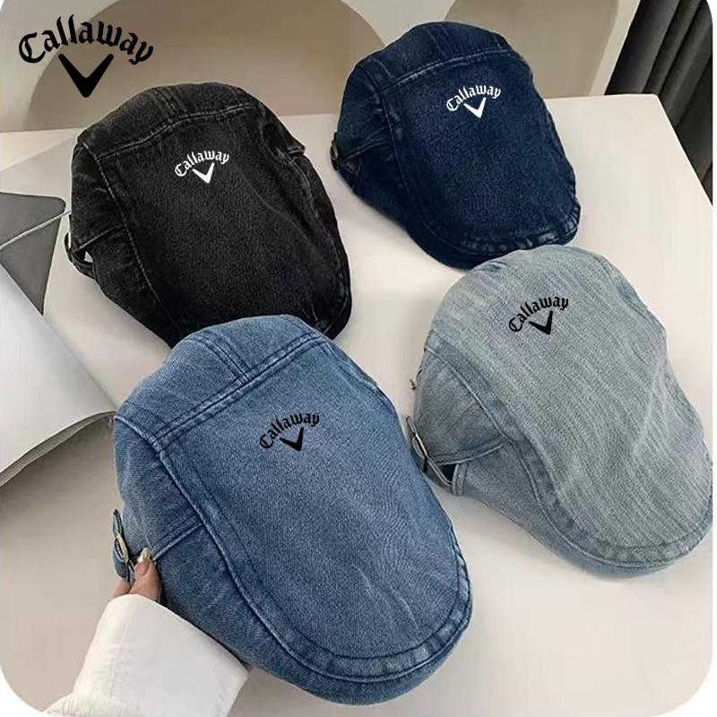 

Кепка для гольфа Callaway, берет из нейтрального ретро-стираного денима one size