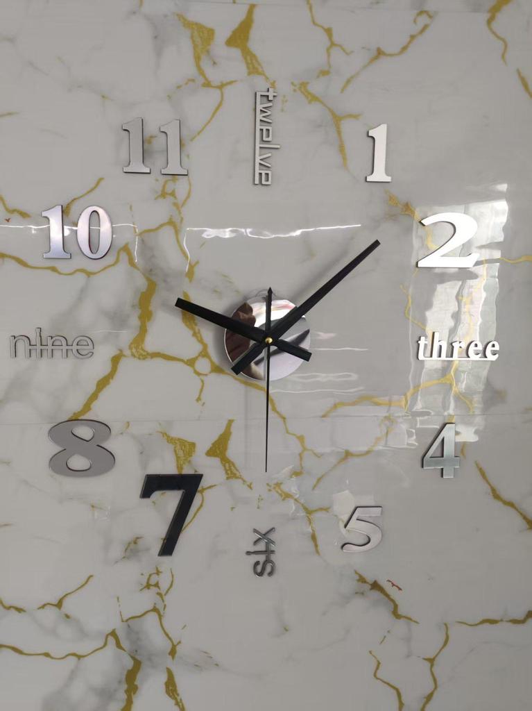 Creative Luminous DIY Wall Clock - Silent, Punch-Free Decorative Clock for Bedroom
