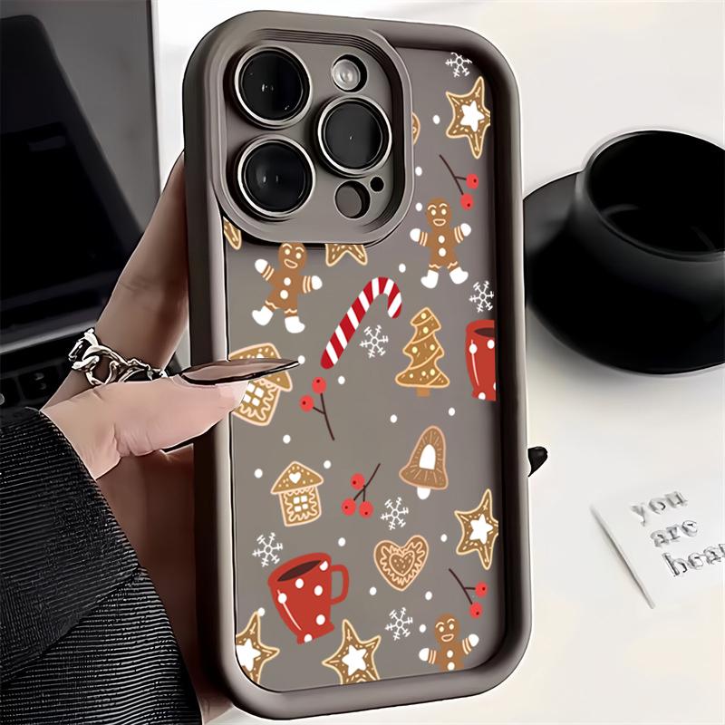 Cute Christmas Pattern Silicone Phone Case For Xiaomi Mi 15 14T 14 13T 13 12 11 Lite 4G NE Poco X6 X5 X3 F5 F6 M6 X7 Pro Cover