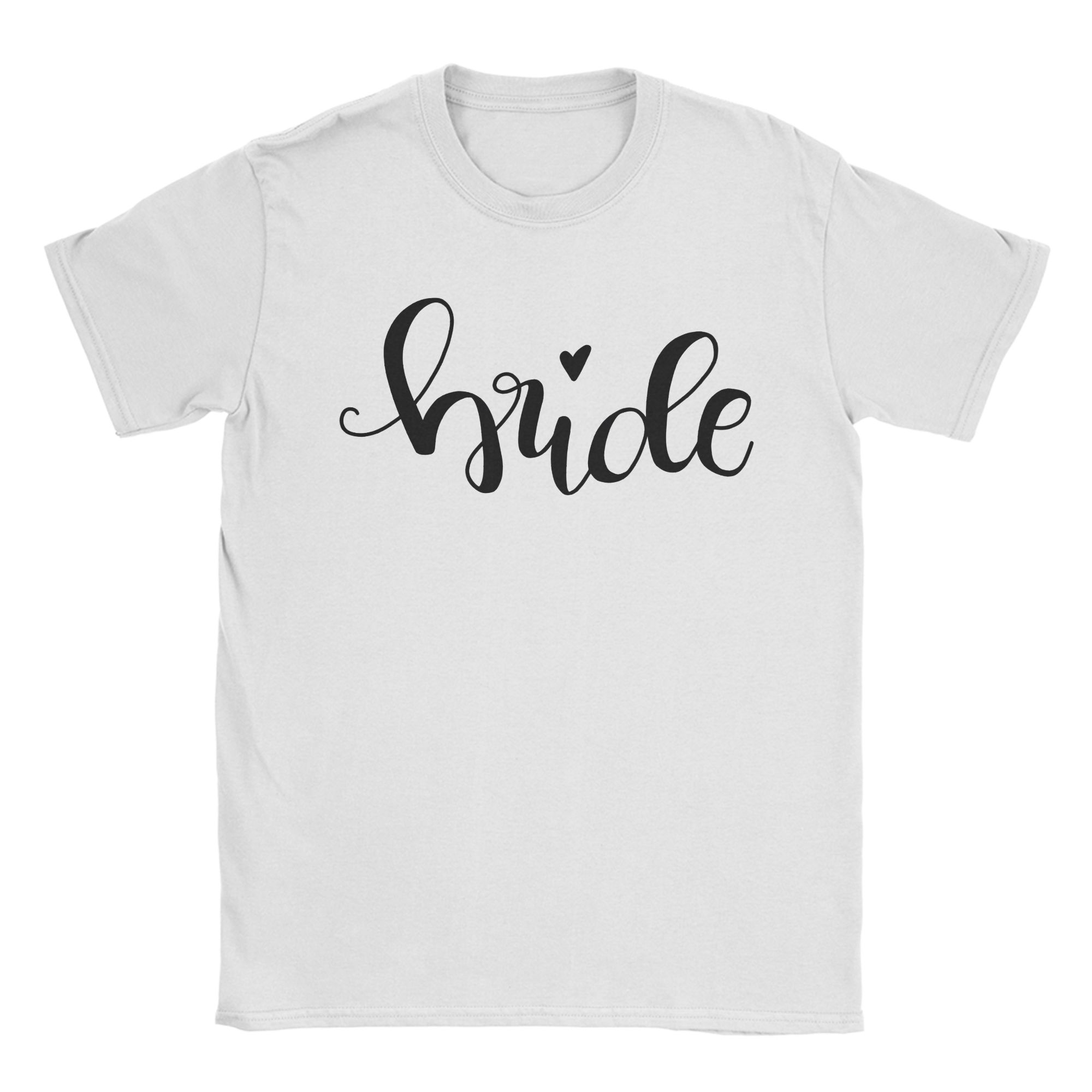

Bride Team Black Heart T-Shirt Hip Hop T Shirts Short-Sleeve Aesthetic Tshirt Summer 100 Cotton Plus Size Clothes 5XL різнокольоровий