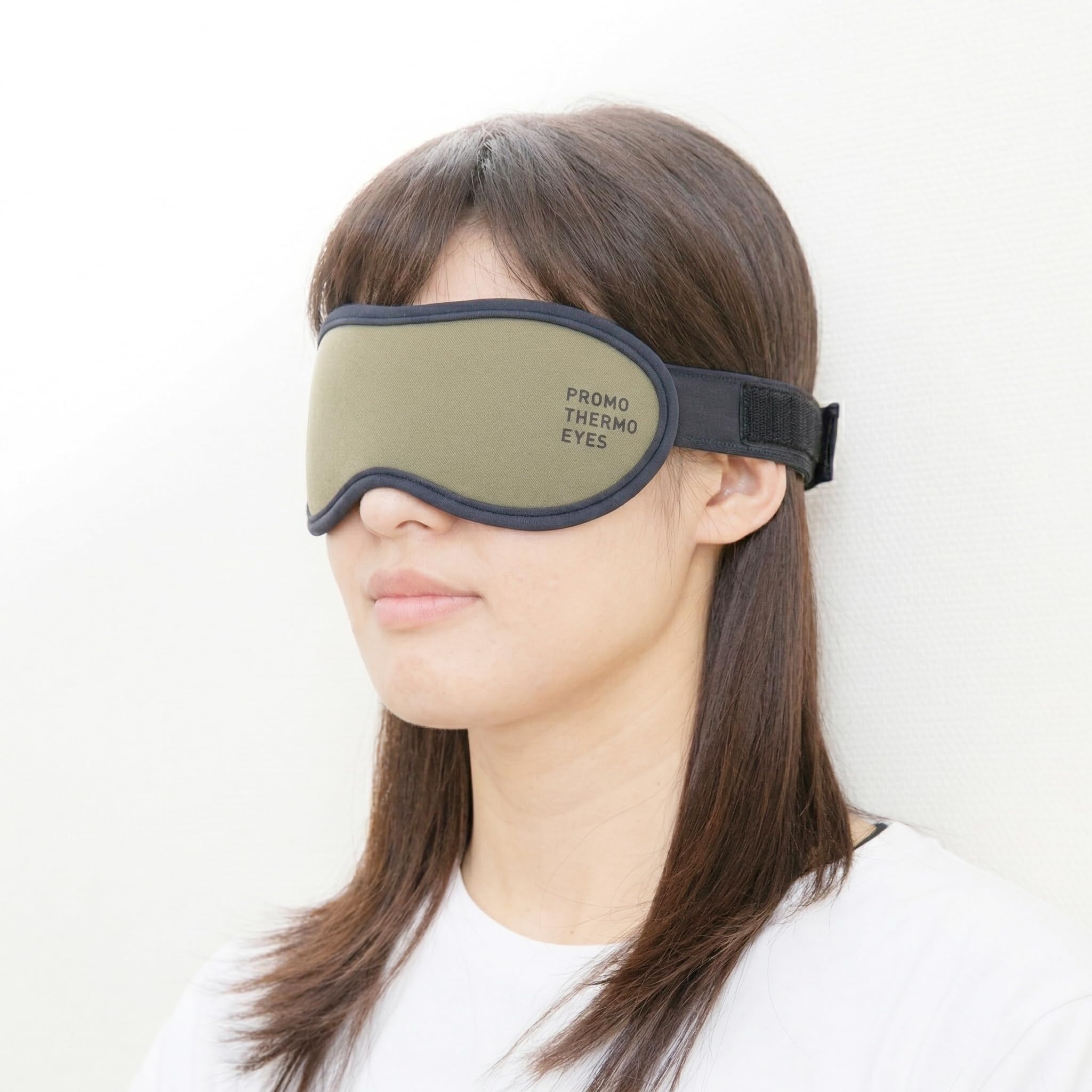 

PROMO THERMO EYES Black Silica 03UG Premium Eye Mask Sleep Far Infrared Heat Retention Made in with Olive One Size Fits All [New Model] - Recovery,