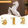Horse Statue Decorative Elegant Desktop Decoration Animal Ornament Figurine Resin Sculpture