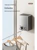 Gun Gray Retractable Invisible Clothesline for Indoor, No-Punch Installation; Ideal for Bathroom or Balcony.