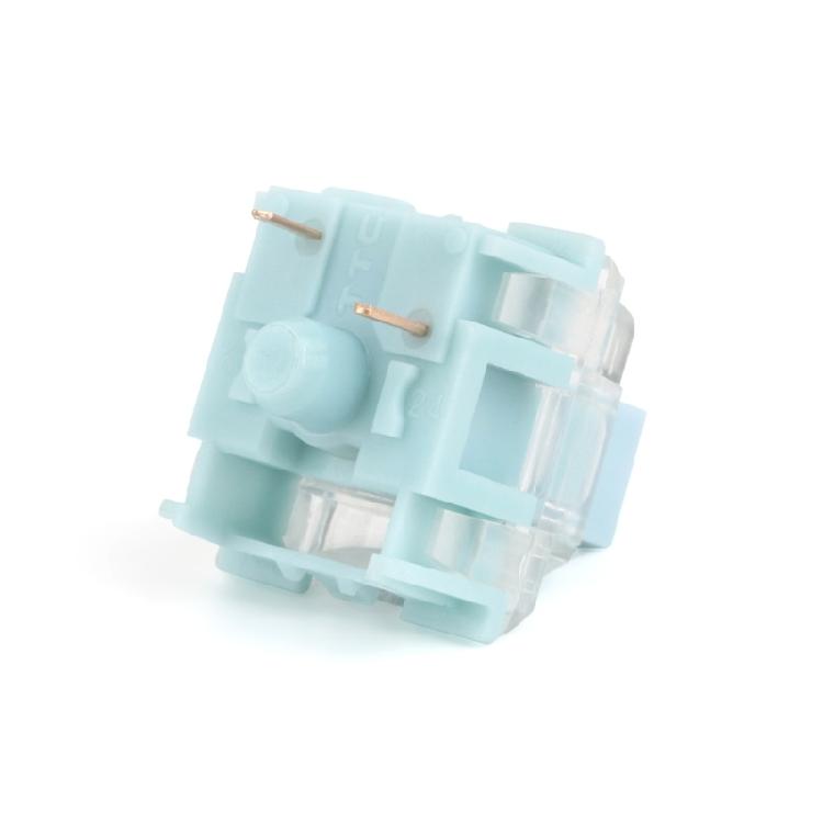 Interruttori TTC Silent Bluish White Doppiamente Placcati in Oro per Tastiera Meccanica da Gioco