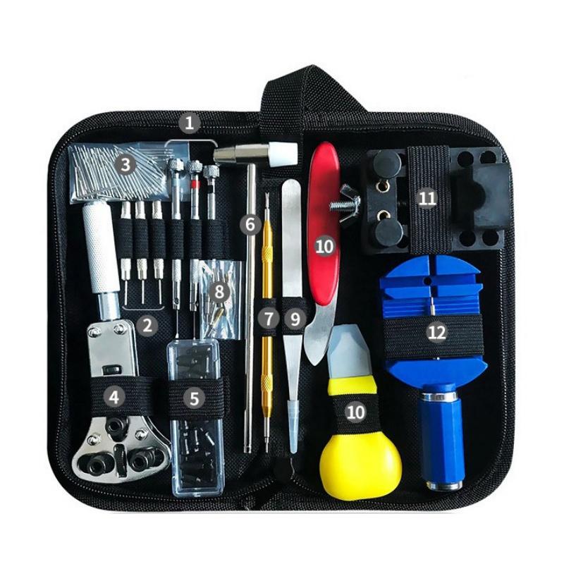 

147 PCS Watch Repair Kit, Lid Opener Screw Strap Adjustment Watch Adjuster Accessories Replacement And Repair Tool