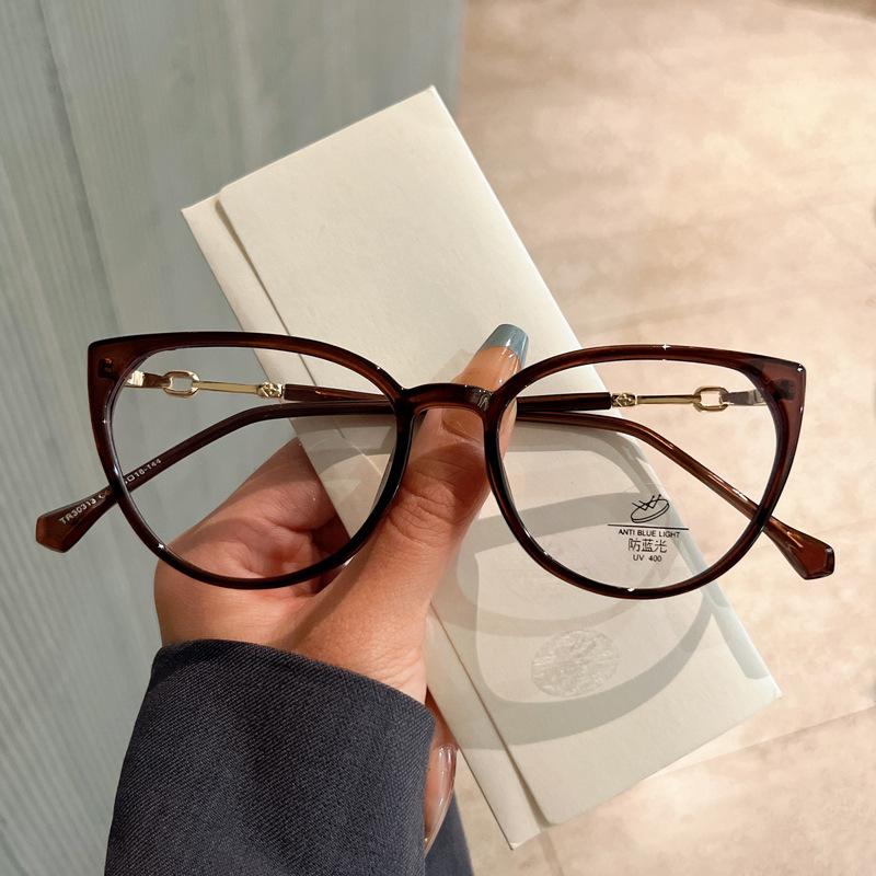 Korean Style Men's Glasses Cat-eye Shape Anti Blue Lightweight Glasses Women Top Superior Quality TR90 Material Superior Quality Glass Frames Women