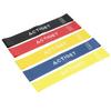 ACTIGET Bandes de résistance d'exercice de fitness lot de 5, résistance de 1 à 20 kg, (noir, rouge, bleu, jaune)