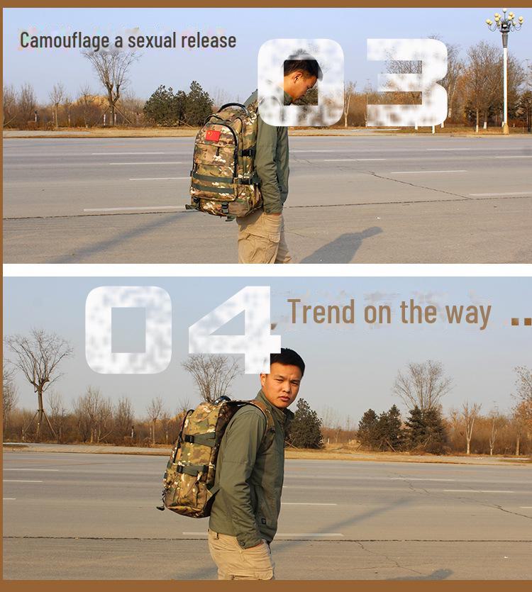 Men's Outdoor Camouflage Backpack for Travel, Military Fans, and Summer Camp Activities