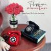 Rotary Miniature Simulated Telephone 1:12 Doll House Retro Telephones Model Dollhouse  Kids Gift