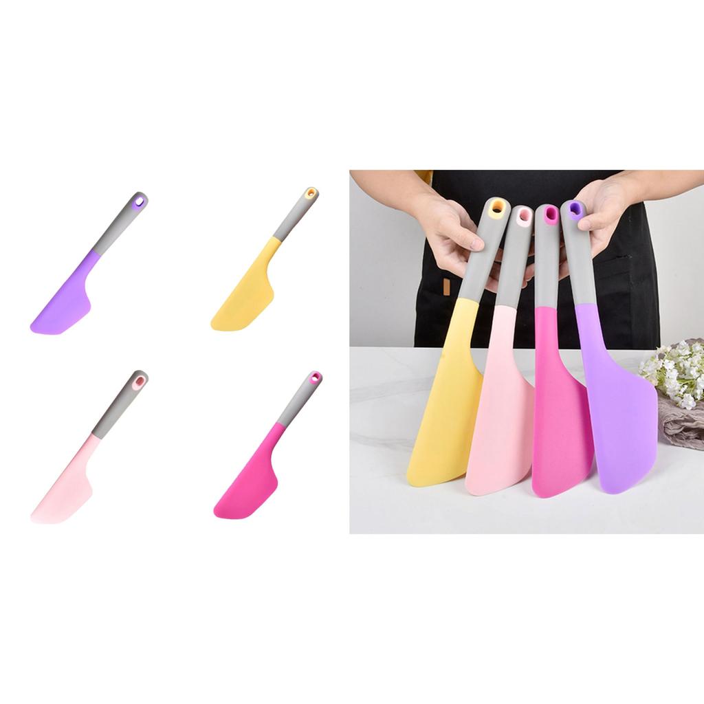 Silicone Cream Baking Scraper Heat Resistant Scraper Non Stick Butter Spatula Kitchen Pastry Scraper Cake Baking Tools