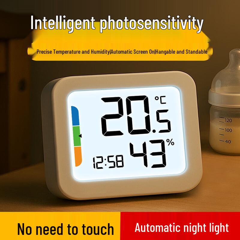 MaShi Hoge-Precisie Digitale Thermo-hygrometer Klok