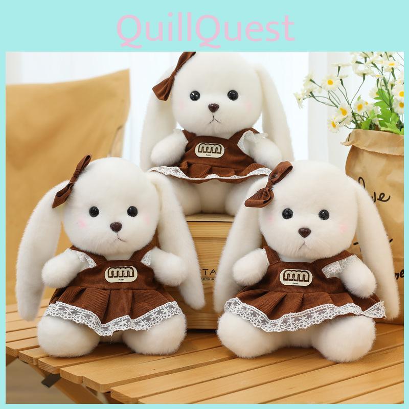 Dress Wear Rabbit Plush Toy Cartoon Stuffed Animal Doll Kids Gifts Birthday