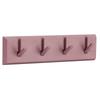 Wall Row Hook Punch Free Coat Key Holder Door Hat Hanger for Bathroom Wall Door Decor(Dark Salmon )