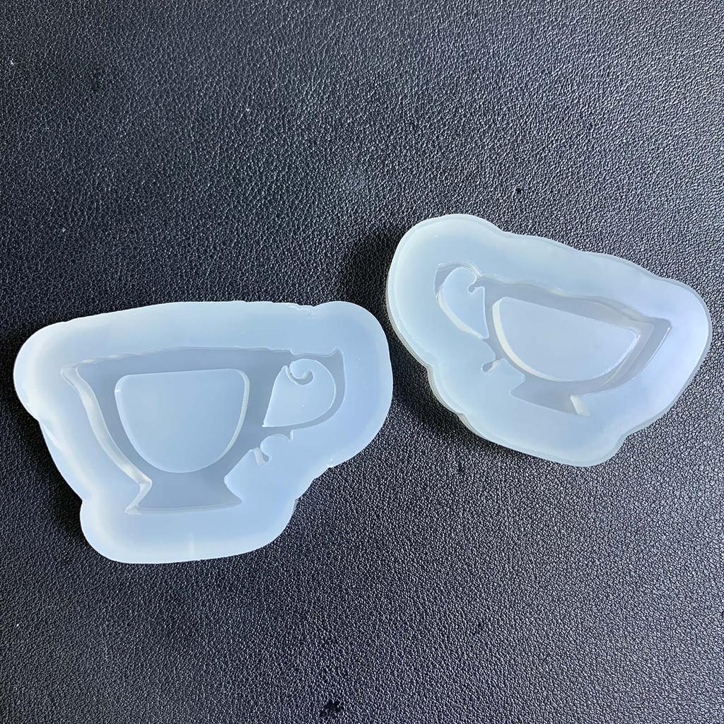Praktická silikonová forma Tekutý písek Forma na kávový šálek Unikátní formy na výrobu šperků z epoxidové pryskyřice pro Y nadšence